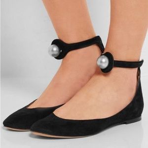 Chloé Pearl Suede Ballet Flat